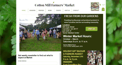 Desktop Screenshot of cottonmillfarmersmarket.org